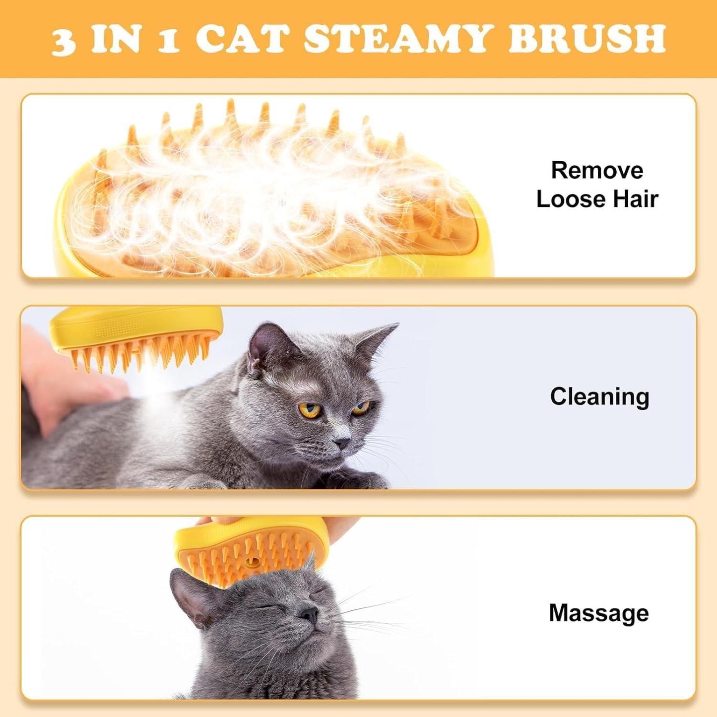 Branmart™ Steaming Pet Hairbrush
